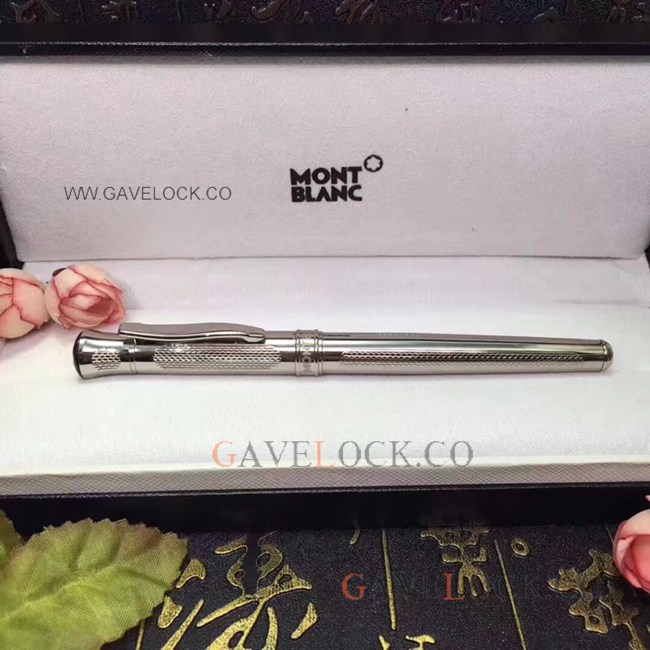 AAA Copy Montblanc Meisterstuck Silver Rollerball Pen